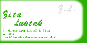 zita luptak business card